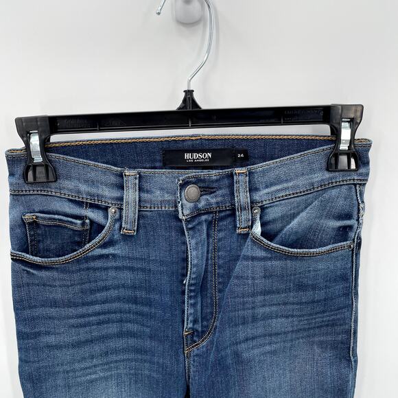 HUDSON DENIM NWT Barbara Super Skinny Denim Jean in Inty // 00 - Picture 6 of 12